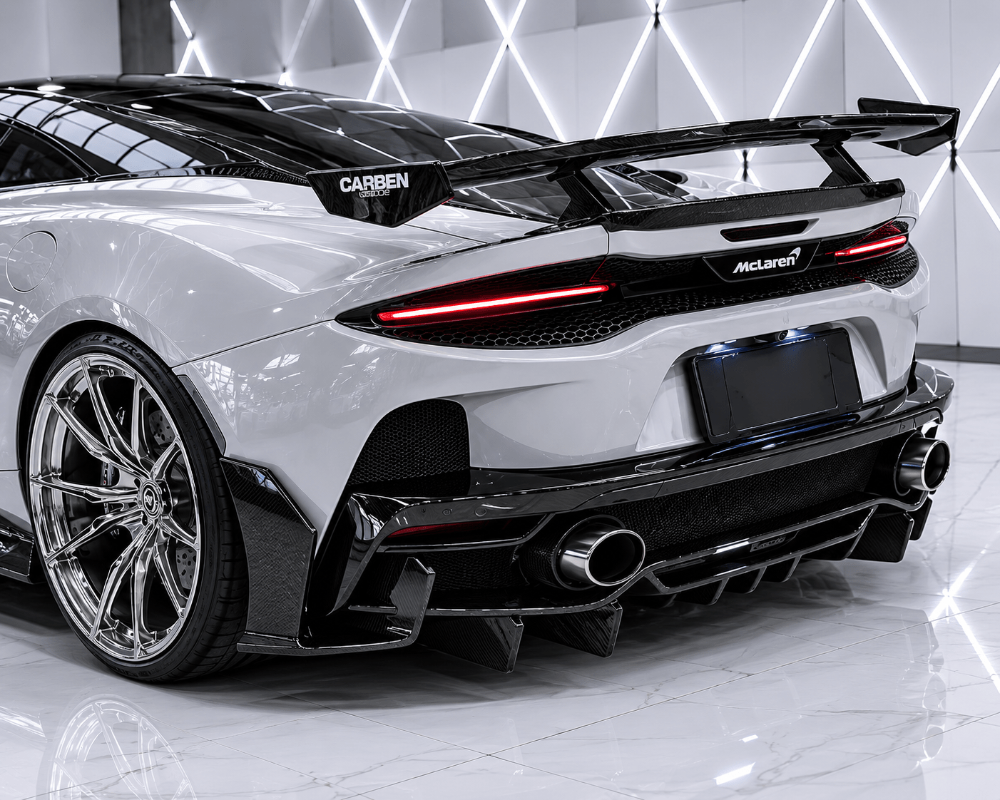 McLaren GT – Carbon Fiber Rear Diffuser - Exotics Carbon Design
