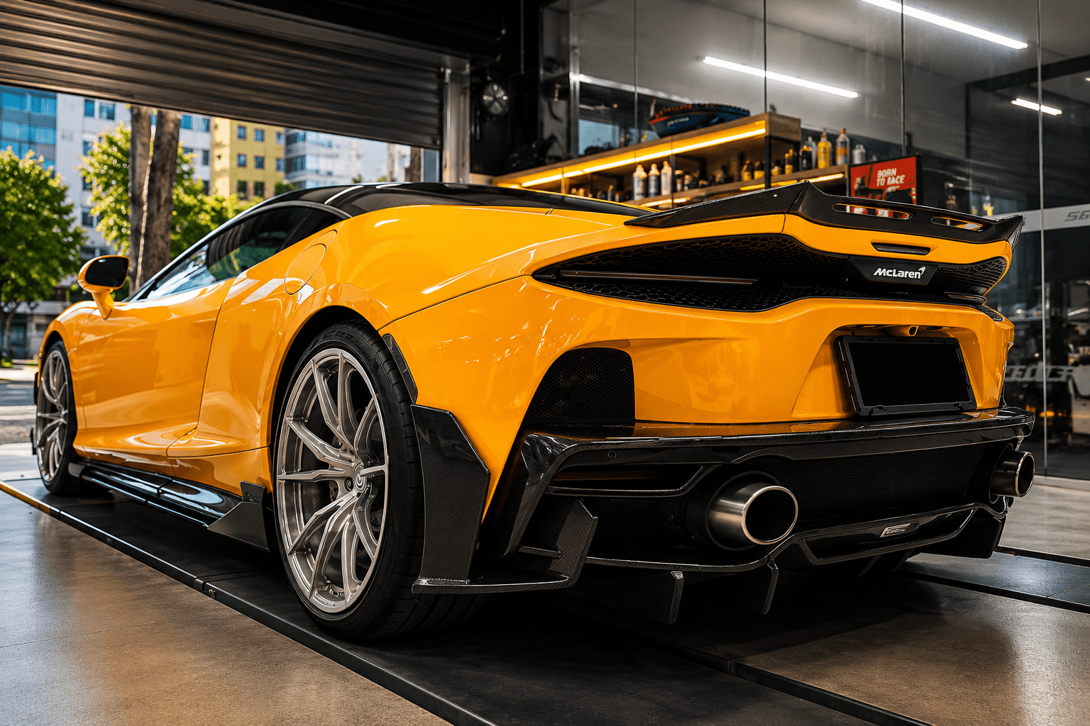 McLaren GT - Exotic Design Carbon Fiber Trunk Spoiler - Exotics Carbon Design