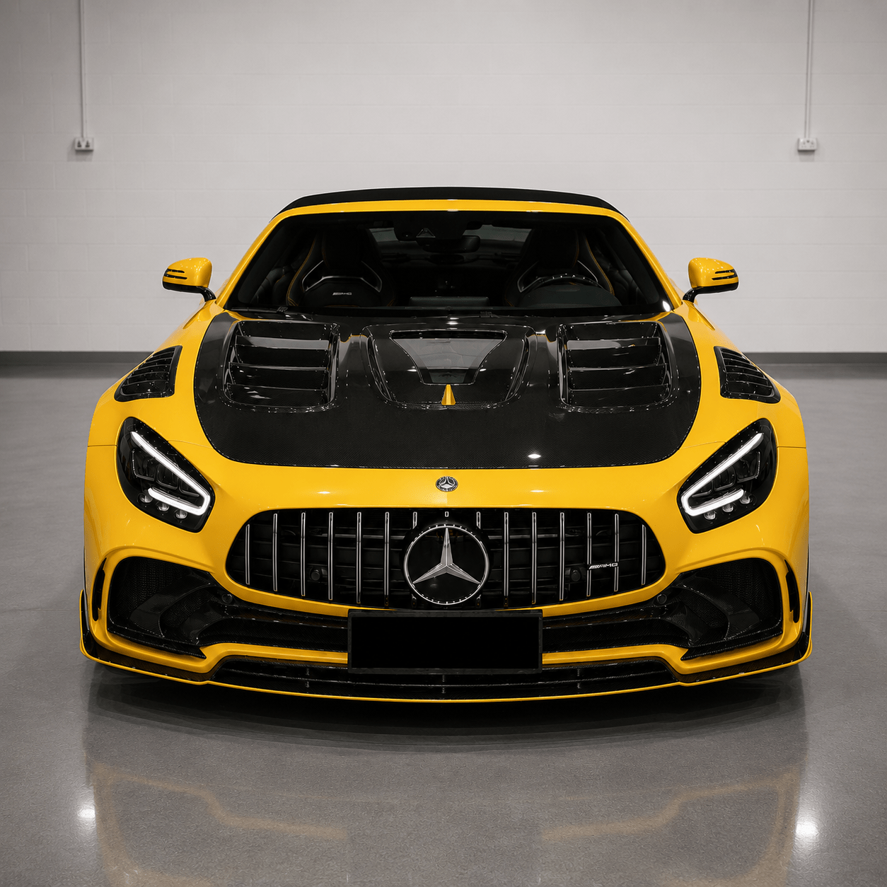 Mercedes-AMG GTS / GTC / GTR IMP Vented Carbon Fiber Hood (2015–2021) - Exotics Carbon Design