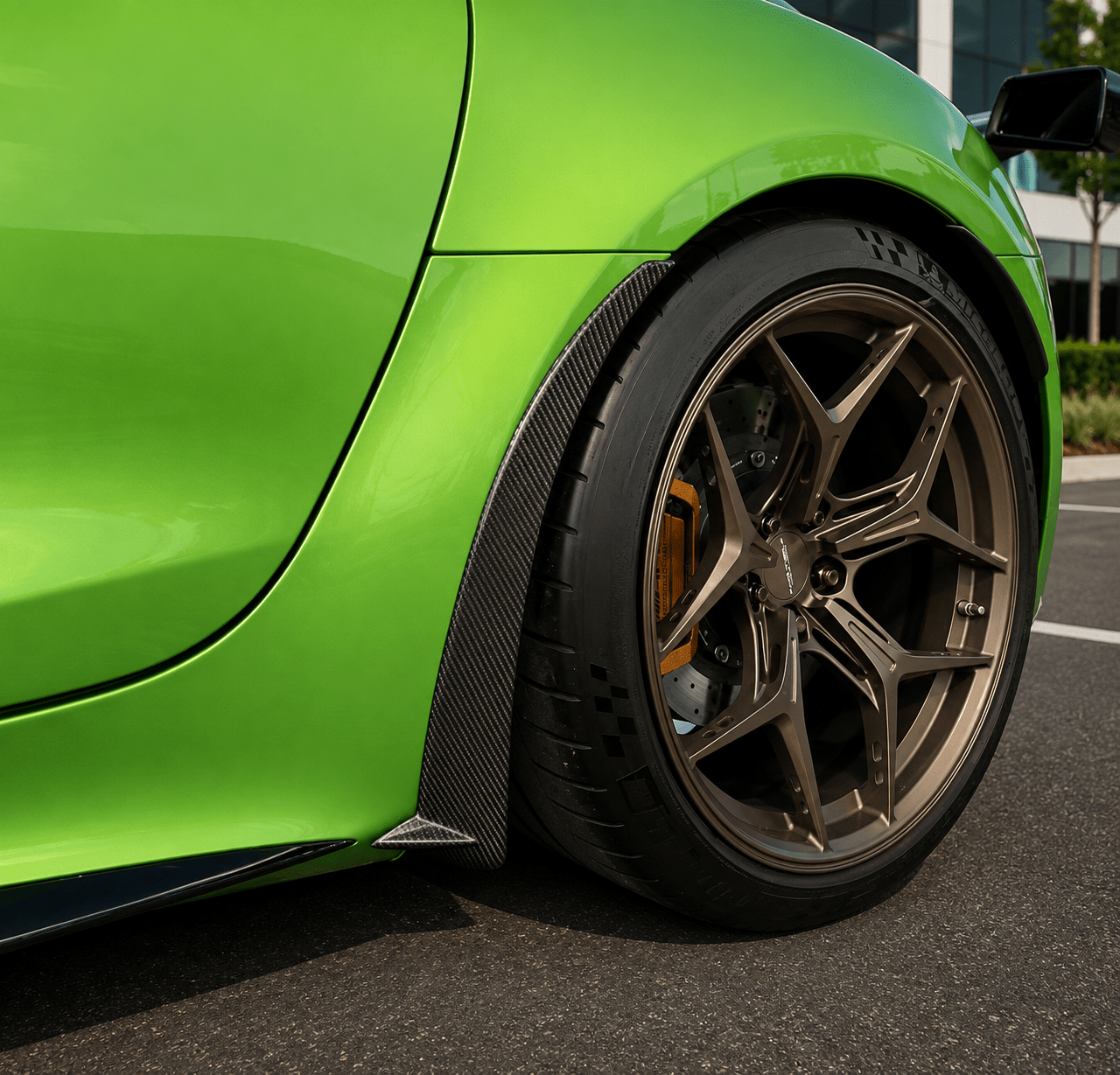 Mercedes-Benz AMG GT-R Carbon Fiber Gurney Flaps - Exotics Carbon Design