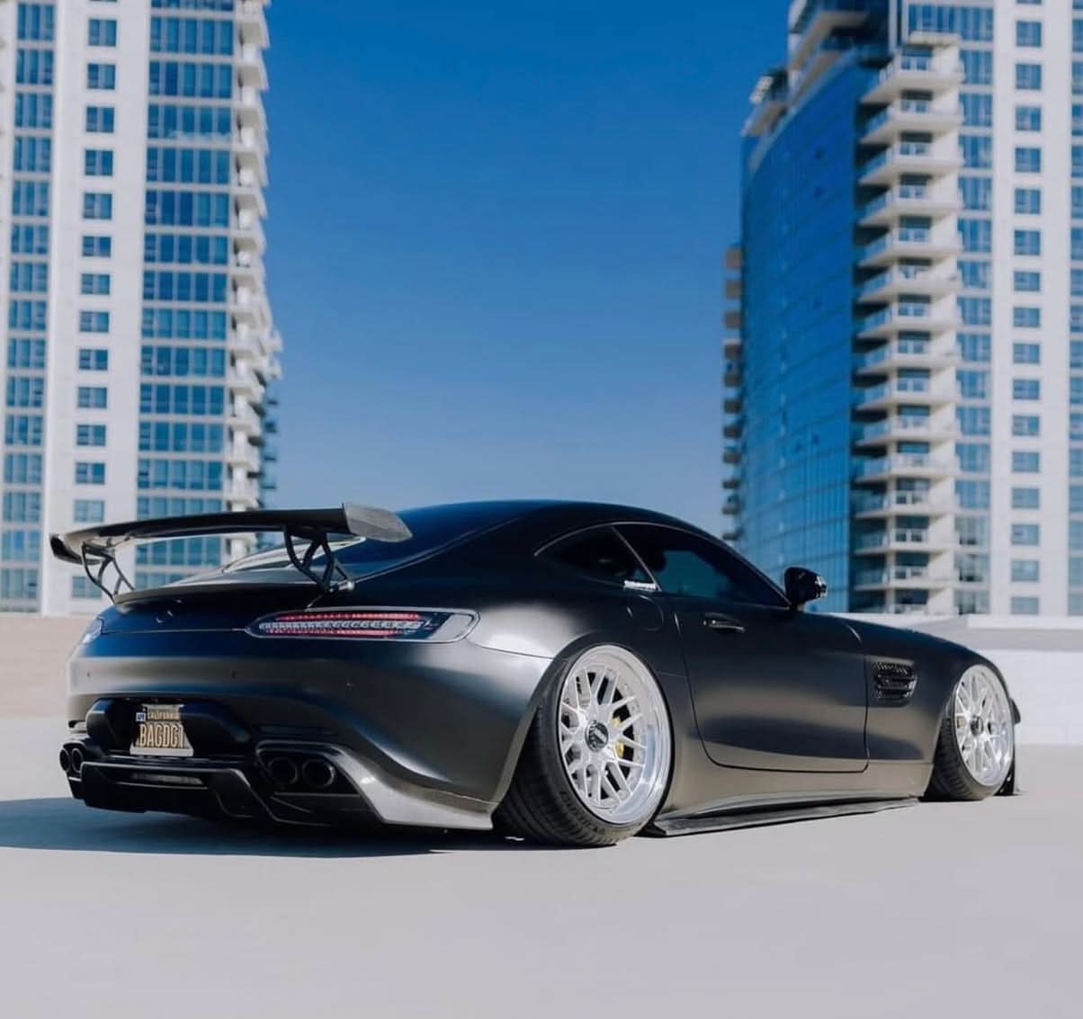 Mercedes - Benz AMG GTR - Style Carbon Fiber Rear Diffuser Lip – GT / GTS (2020+) - Exotics Carbon Design