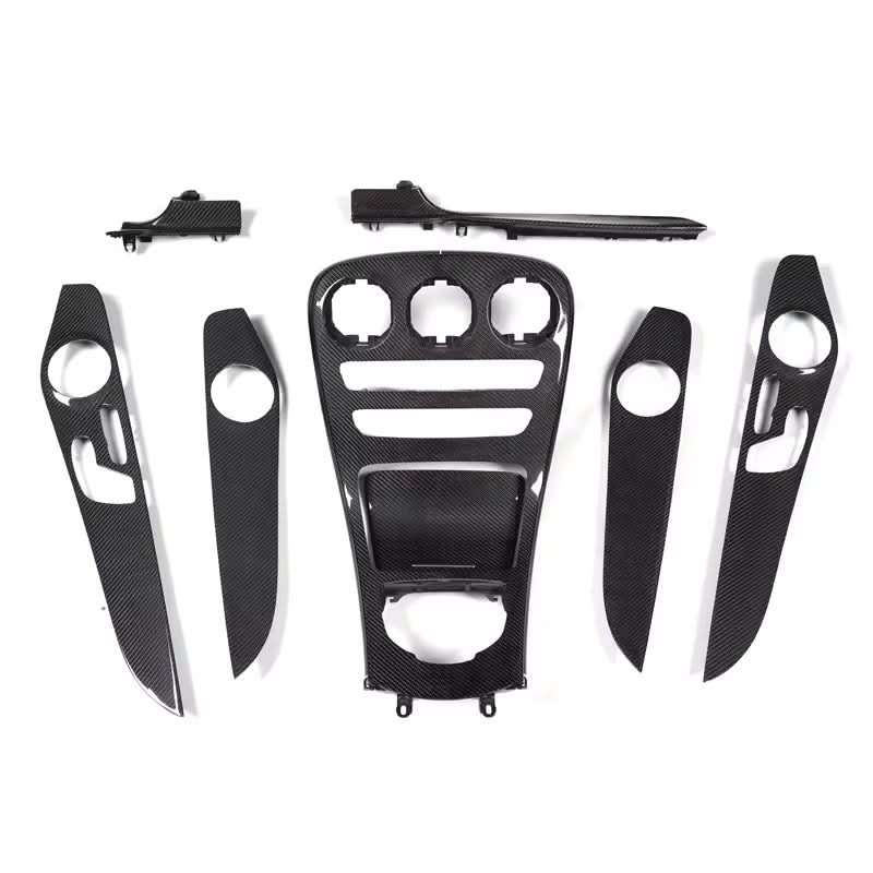 Mercedes - Benz C - Class / C43 / C63 – Carbon Fiber Center Panels & Door Panel Replacements - Exotics Carbon Design
