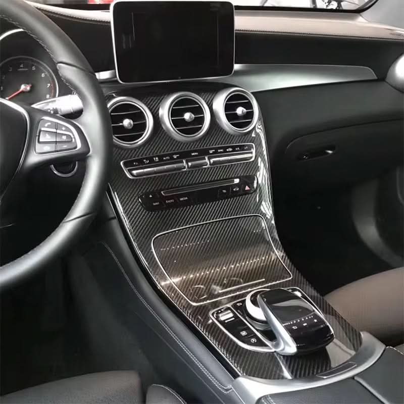 Mercedes - Benz C - Class / C43 / C63 – OEM Carbon Fiber Center Console Trim - Exotics Carbon Design