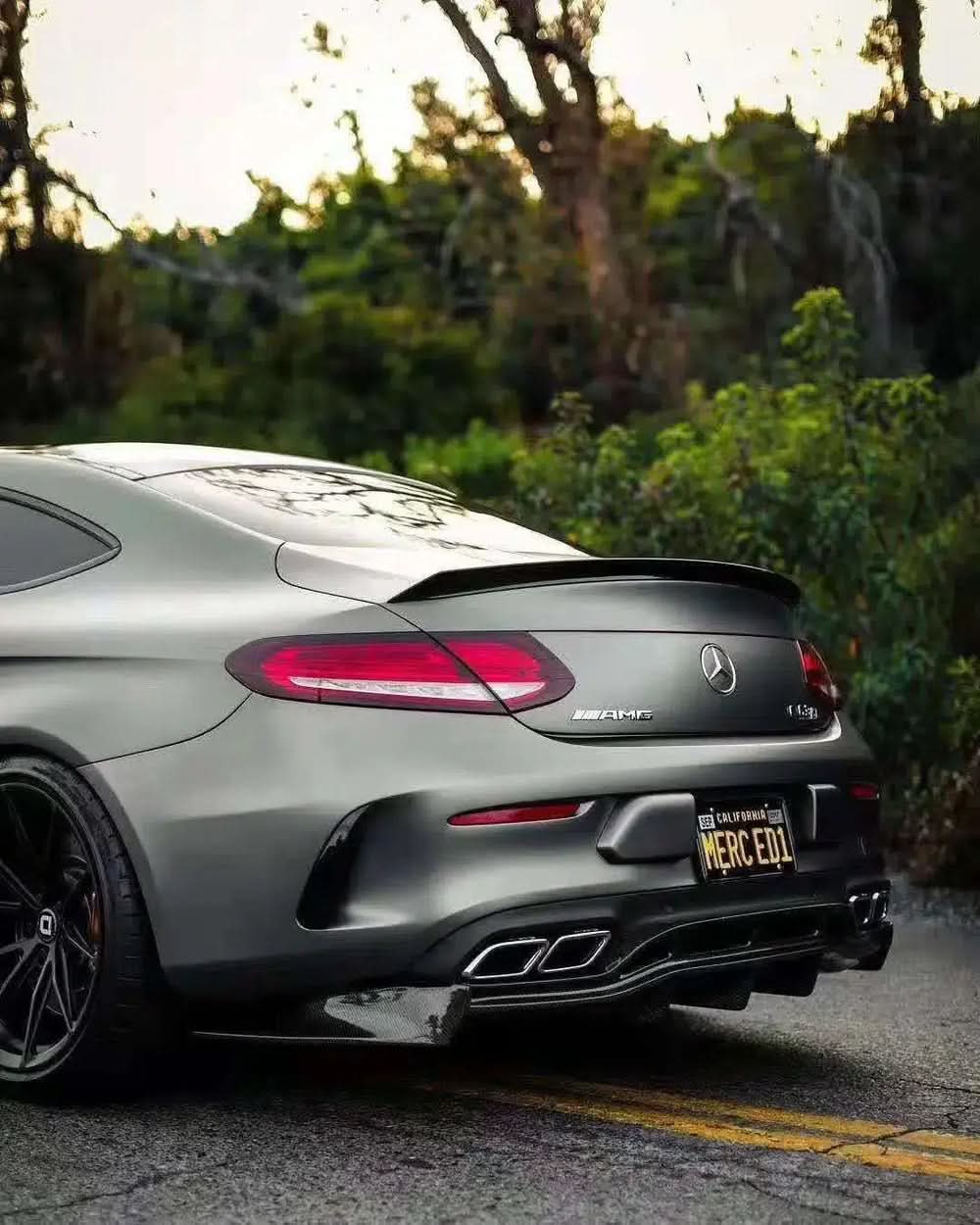 Mercedes - Benz C63 (2015 - 2021) - Carbon Fiber Rear Diffuser - Exotics Carbon Design