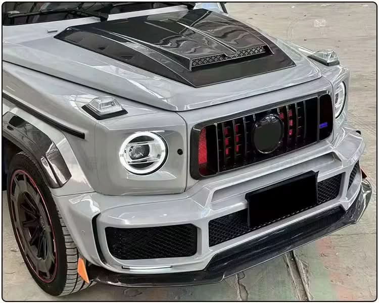Mercedes - Benz G - Class (2019+) G500 / G550 / AMG G63 - MSY Style Vented Carbon Fiber Front Hood - Exotics Carbon Design