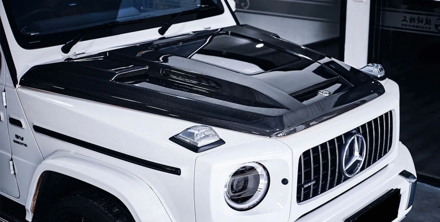 Mercedes - Benz G - Class W464 G500 / AMG G63 - Carbon Fiber Engine Show Front Hood - Exotics Carbon Design