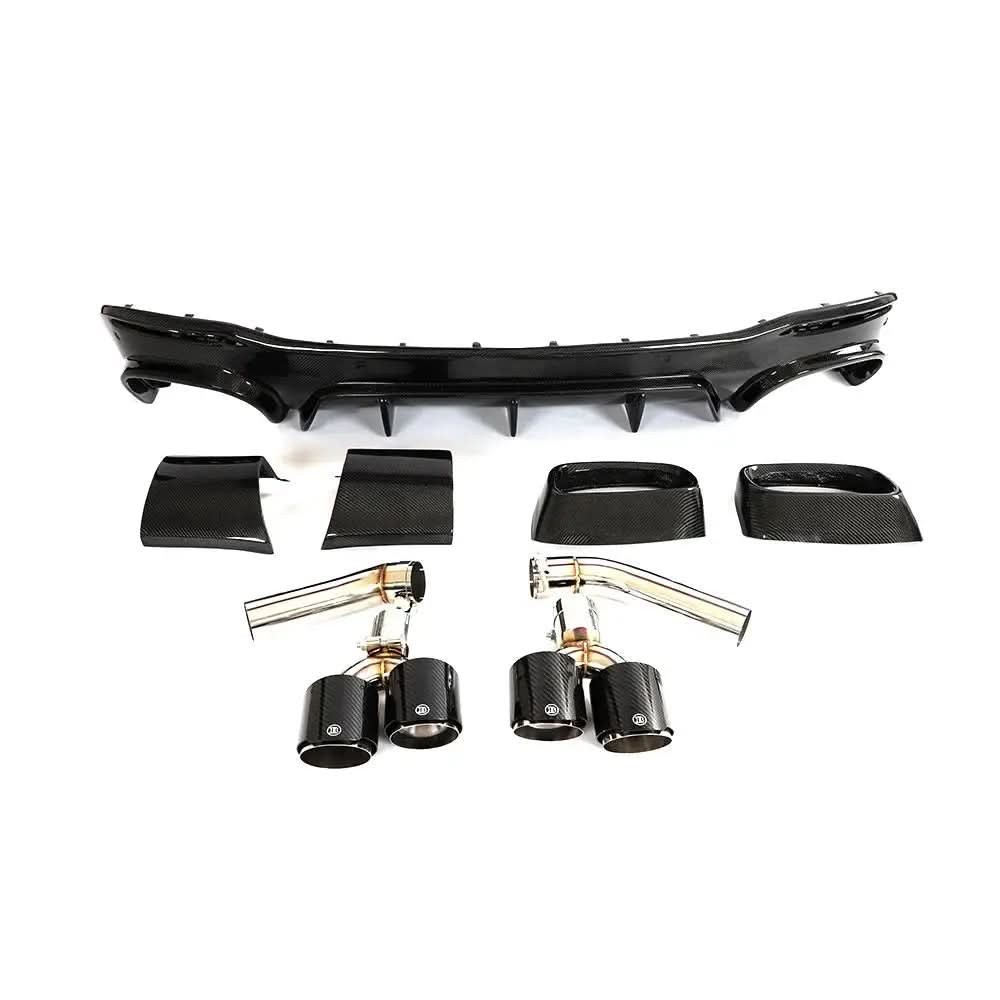 Mercedes - Benz GLE 350 / GLE53 / GLE63 – BRB Style Carbon Fiber Diffuser - Exotics Carbon Design