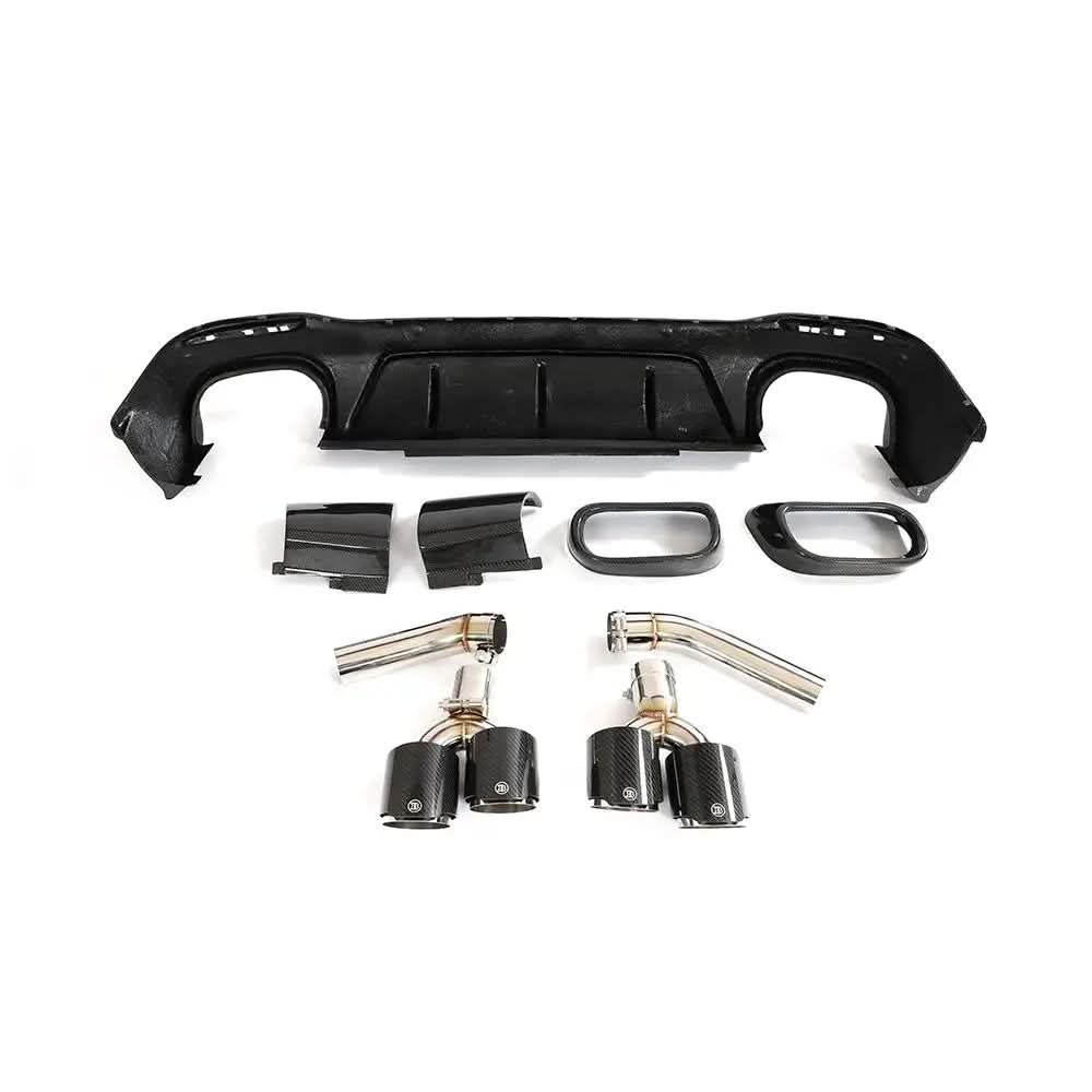 Mercedes - Benz GLE 350 / GLE53 / GLE63 – BRB Style Carbon Fiber Diffuser - Exotics Carbon Design