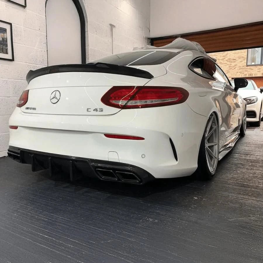 Mercedes C - Class (2016 - 2021) Coupe C205 / W205 C43 / C63 - Carbon Fiber Trunk Spoiler - Exotics Carbon Design