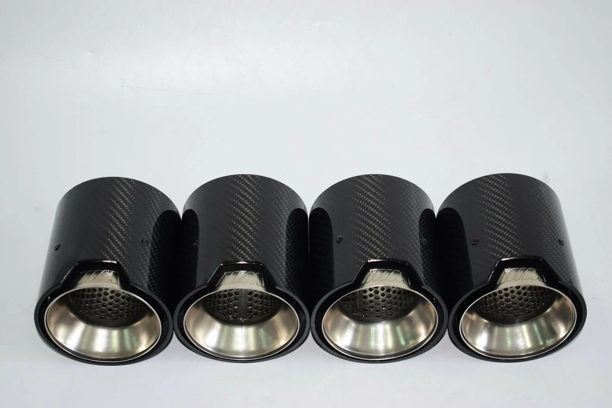 MP STYLE CARBON FIBER QUAD EXHAUST TIPS - BMW G80 M3 | G82 M4 | BMW G87 M2 - Exotics Carbon Design