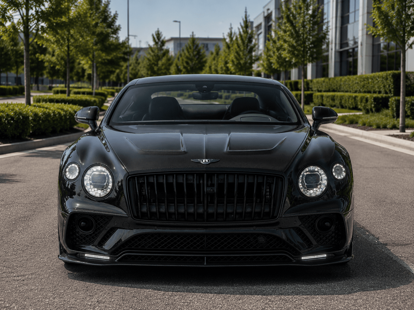 MSY-Style Carbon Fiber Vented Hood - Bentley Continental GT (2019–2025) - Exotics Carbon Design
