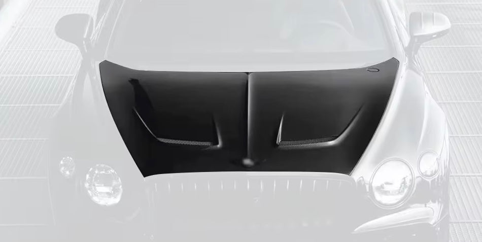 MSY - Style Carbon Fiber Vented Hood - Bentley Continental GT (2019–2025) - Exotics Carbon Design