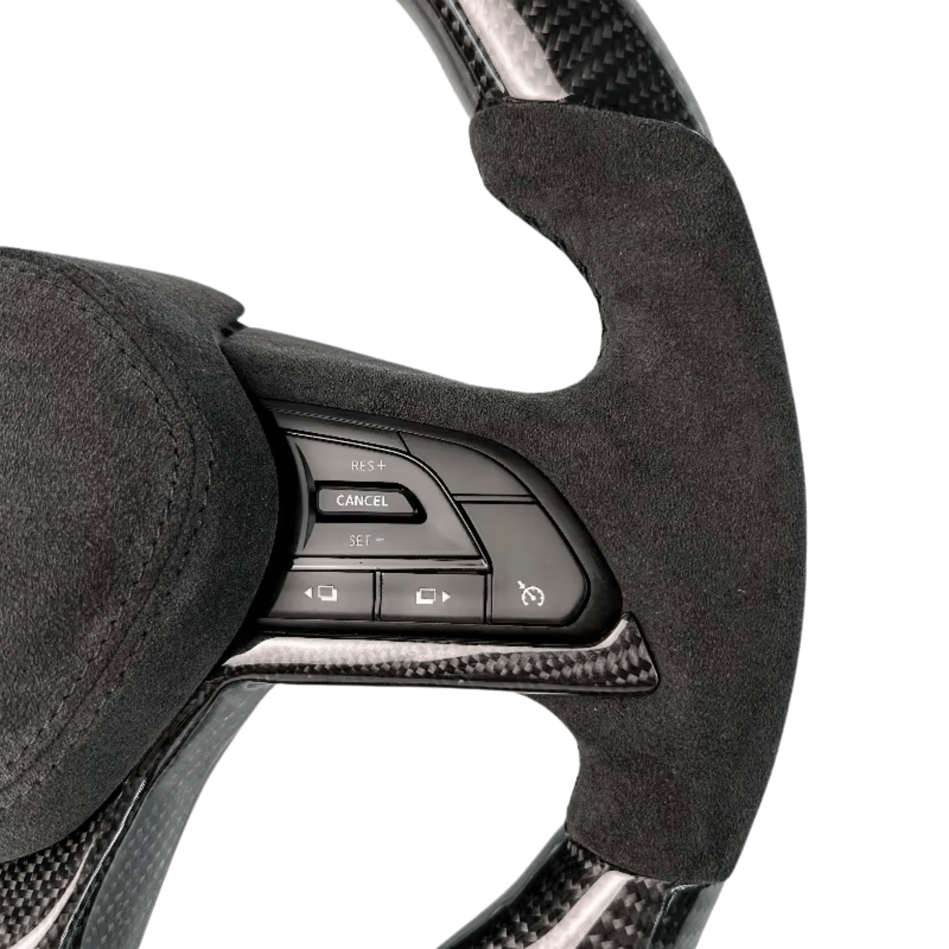 Nissan GT - R R35 (2009–2021) - Full Carbon Fiber & Alcantara Steering Wheel - Exotics Carbon Design