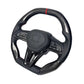 Nissan GT - R R35 (2009–2021) - Full Carbon Fiber & Leather Steering Wheel - Exotics Carbon Design