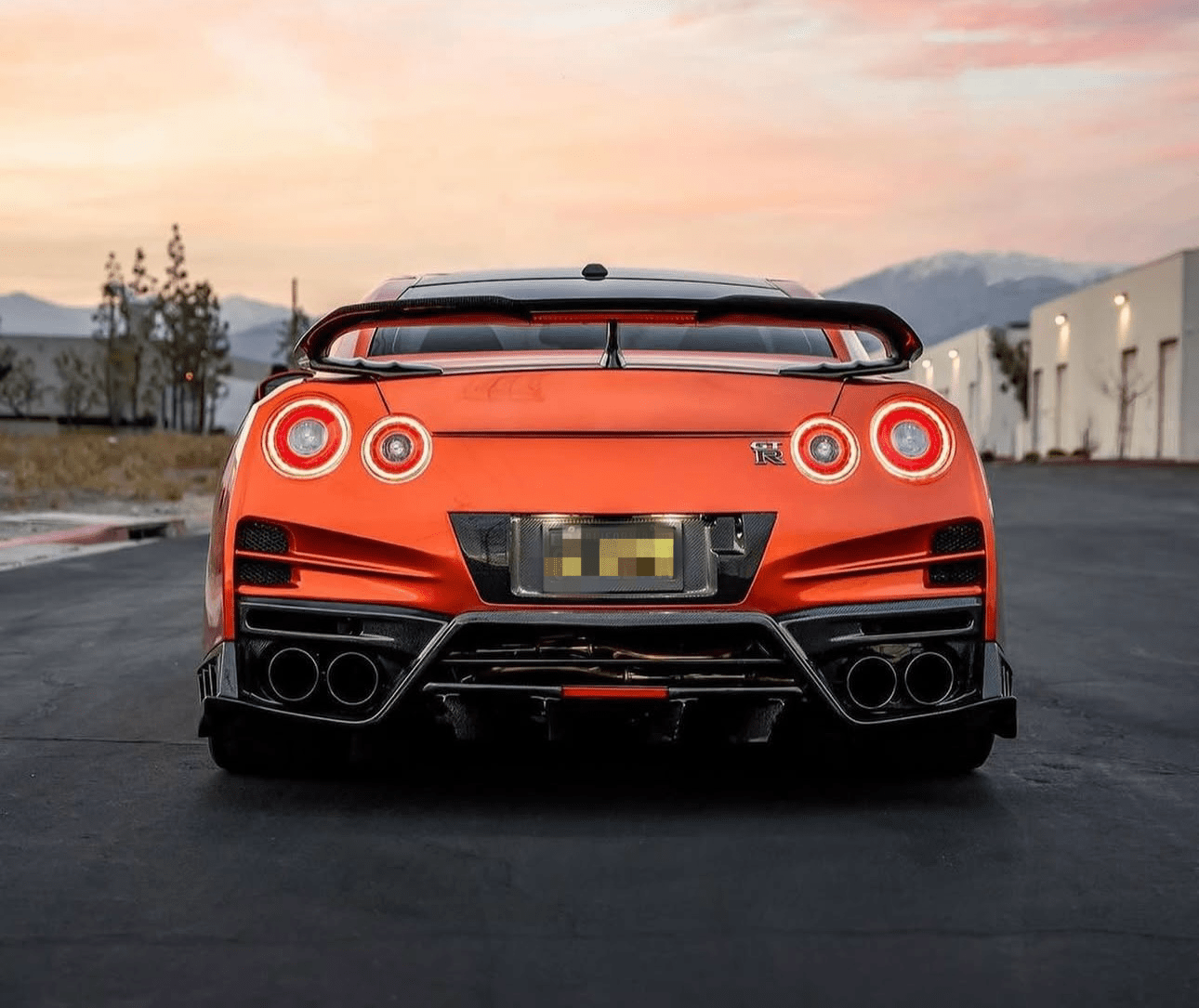 Nissan GT - R R35 (2017 - 2021) - Carbon Fiber Track Inspired Spoiler - Exotics Carbon Design