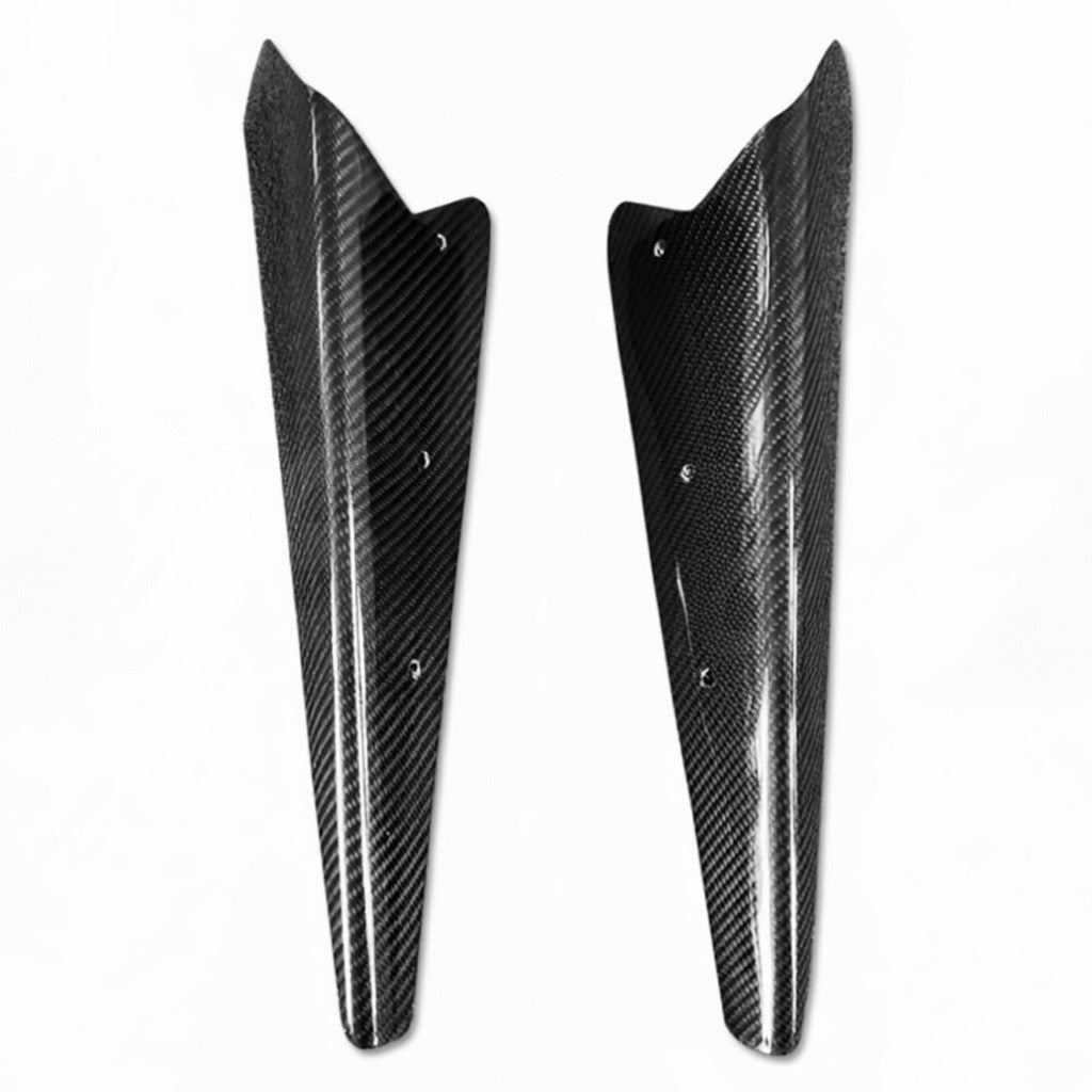 Nissan GT-R R35 APR Style Carbon Fiber Rear Diffuser Fins (8-Piece Set) - Exotics Carbon Design