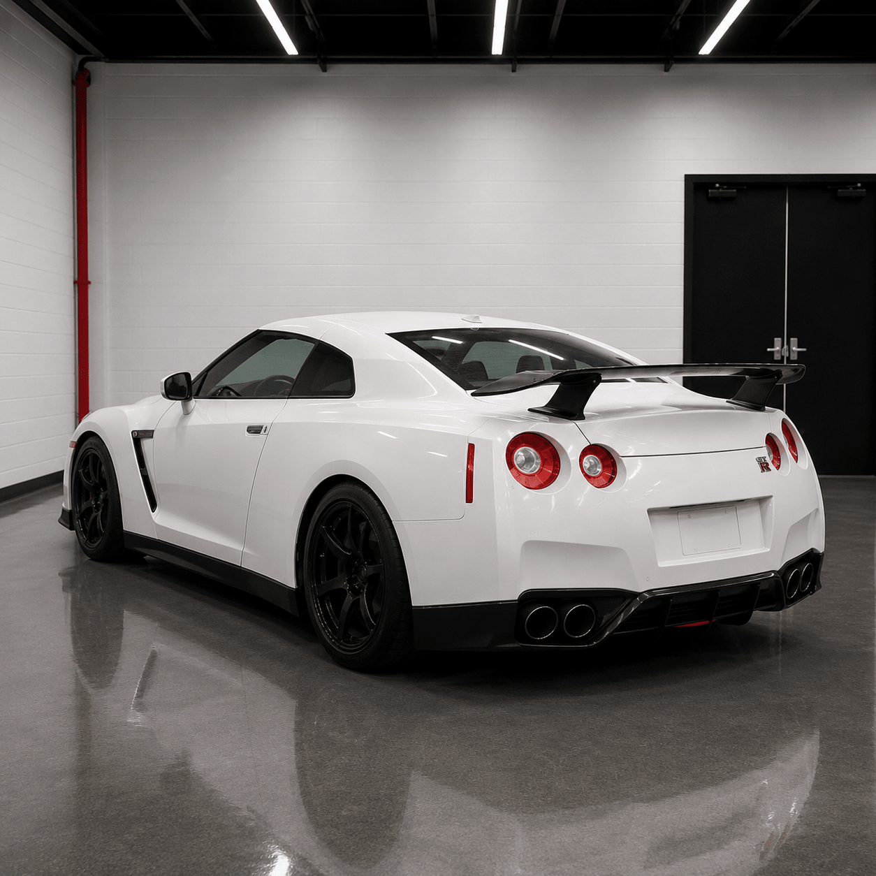 Nissan GT-R R35 Artisan Style Carbon Fiber Rear Wing - Exotics Carbon Design