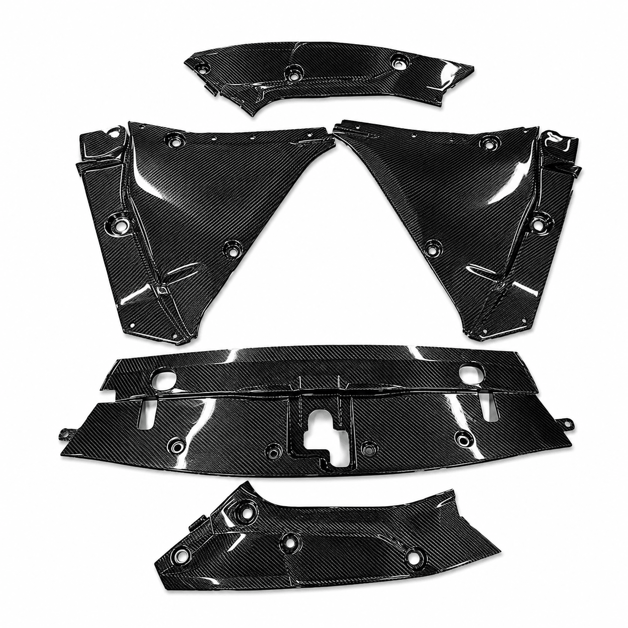 Nissan GT-R R35 Carbon Fiber Engine Cover Set - Exotics Carbon Design