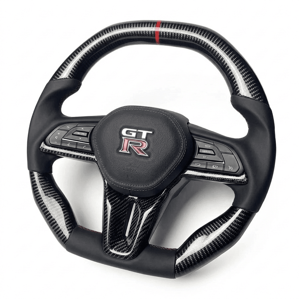 Nissan GT-R R35 Custom Steering Wheel - Exotics Carbon Design