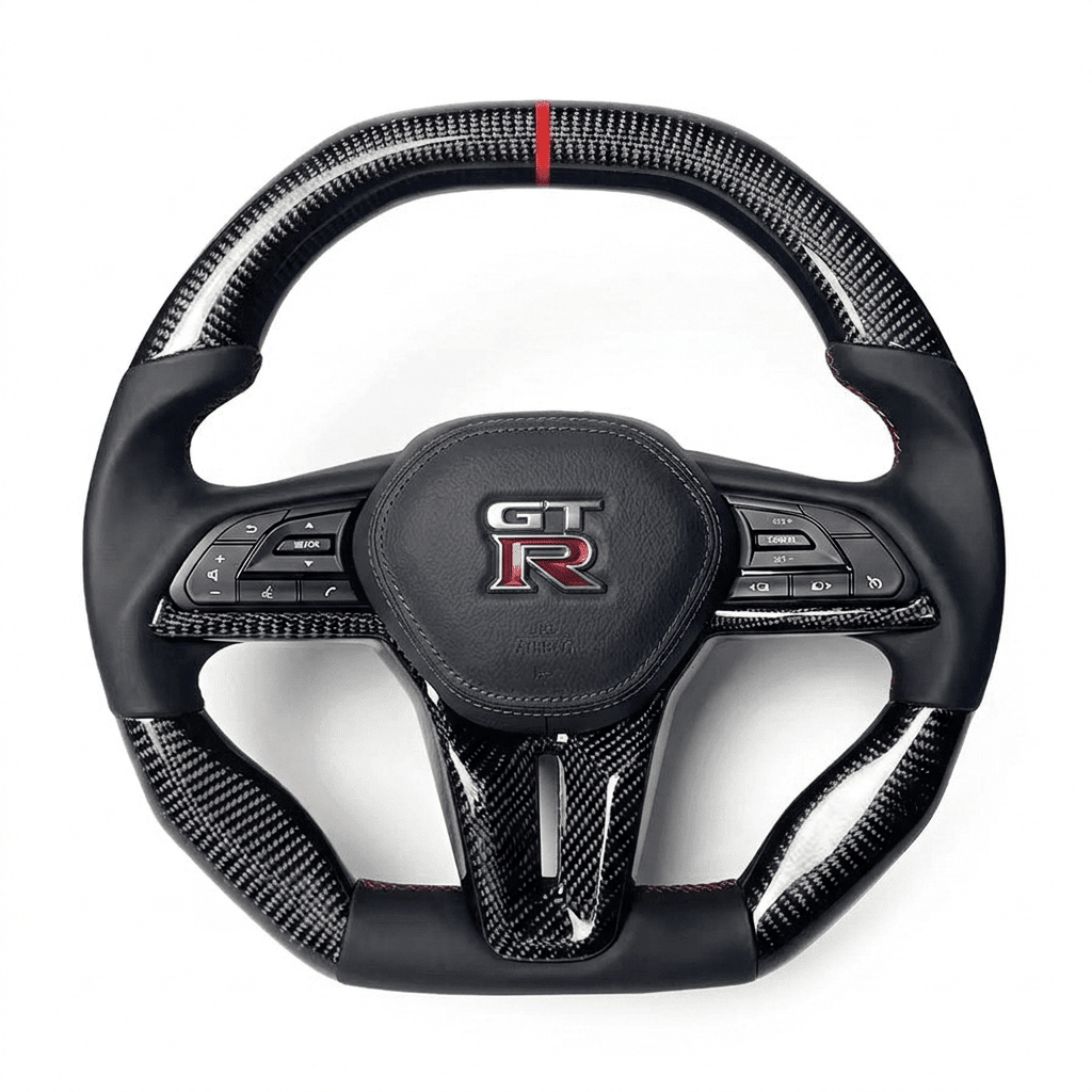 Nissan GT-R R35 Custom Steering Wheel - Exotics Carbon Design