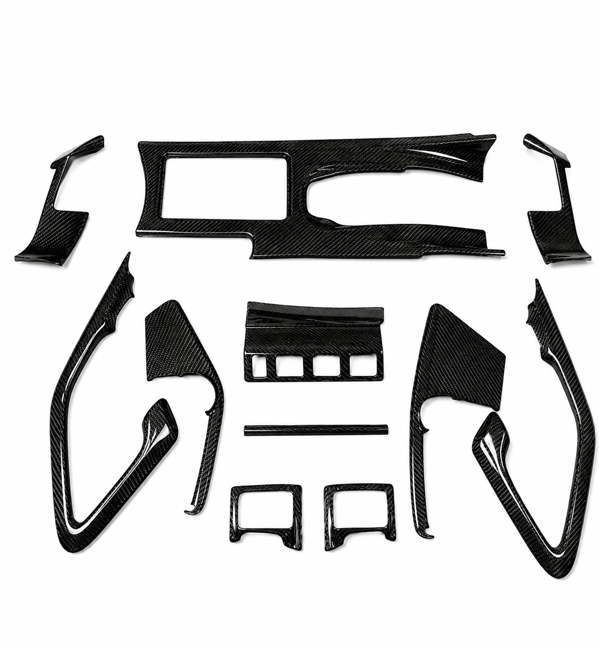 Nissan GT-R R35 OEM-Style Carbon Fiber Interior Trim Set - Exotics Carbon Design