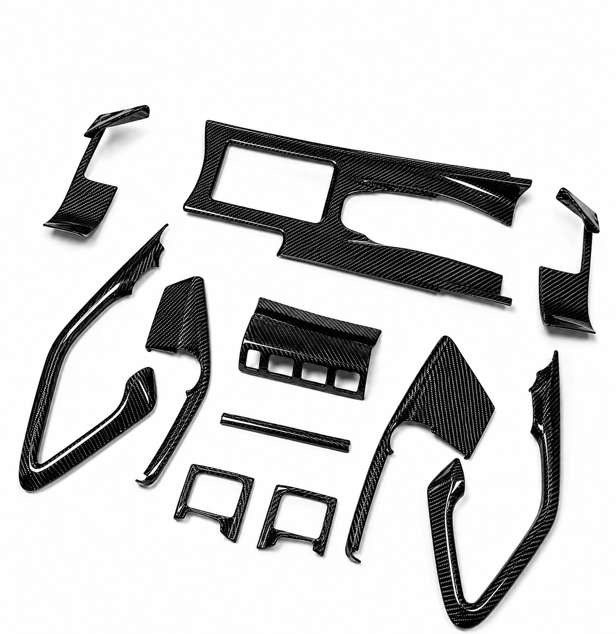 Nissan GT-R R35 OEM-Style Carbon Fiber Interior Trim Set - Exotics Carbon Design