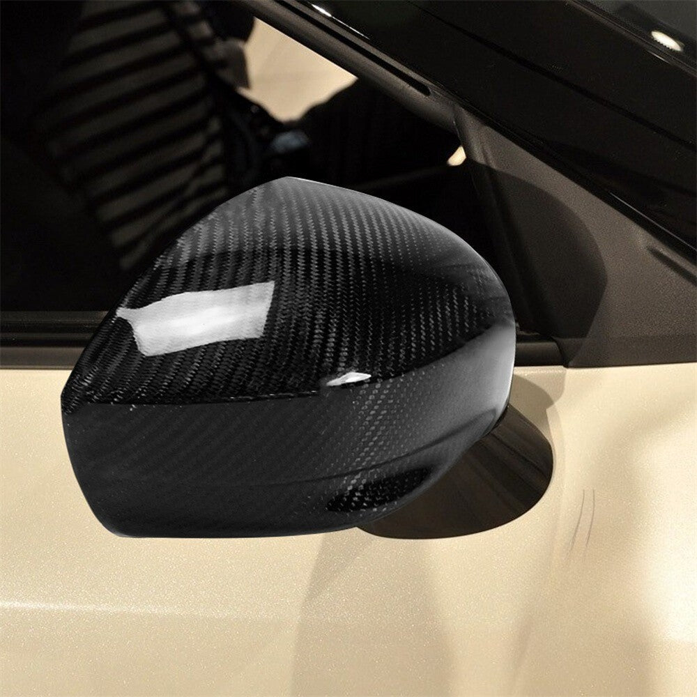 Nissan GT-R R35 Real Carbon Fiber Side Mirror Cap Covers - Exotics Carbon Design