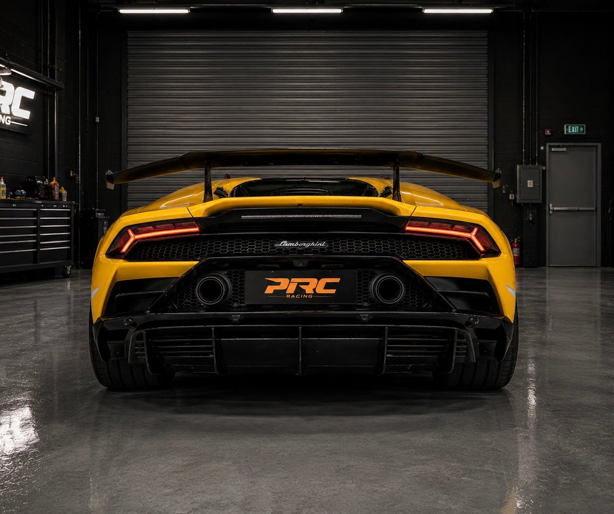 NVC Style Carbon Fiber Rear Diffuser – Lamborghini Hurucán Evo (2019–2023) - Exotics Carbon Design
