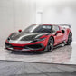 NVC Style Carbon Fiber Vented Front Bonnet Cover - Ferrari 296 GTB - Exotics Carbon Design