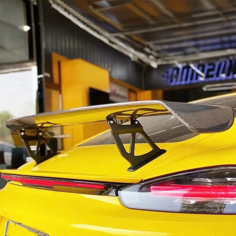 Porsche 718 Boxster / Cayman (2016 - 2021) - Carbon Fiber Track Inspired Spoiler - Exotics Carbon Design