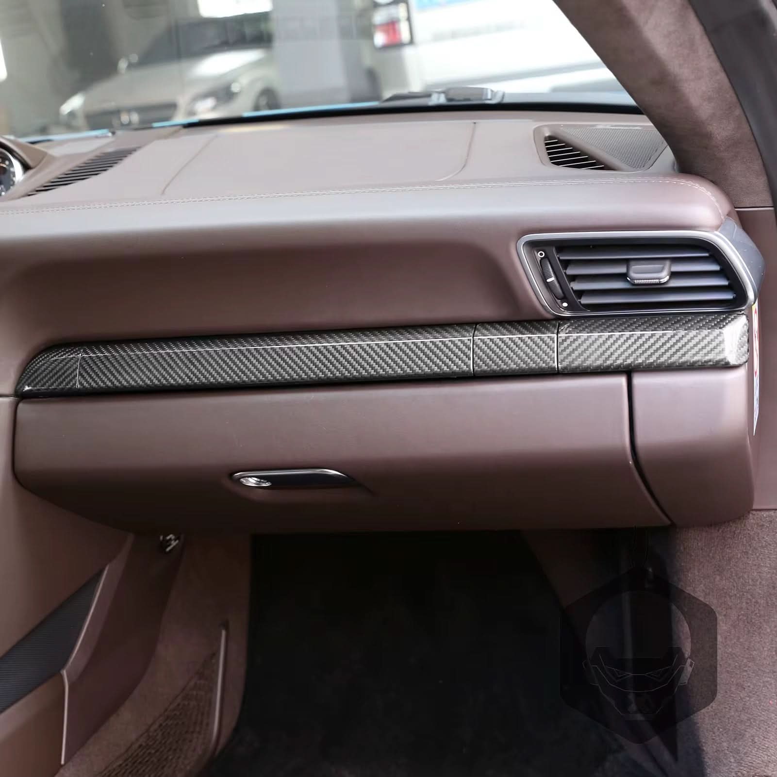 Porsche 718 – Carbon Fiber Center Dashboard Trim - Exotics Carbon Design