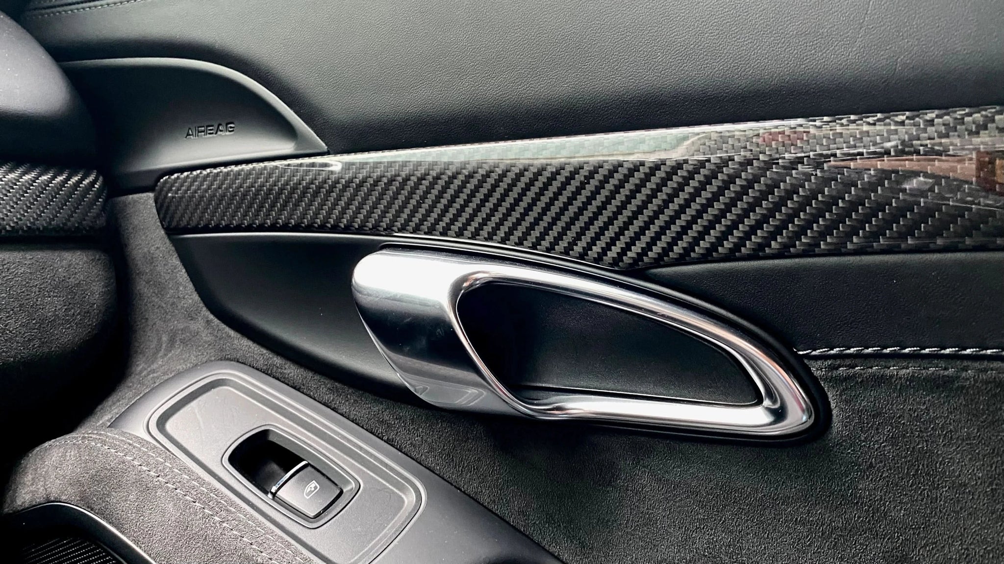 Porsche 718 Cayman – Carbon Fiber Inside Door Trim - Exotics Carbon Design