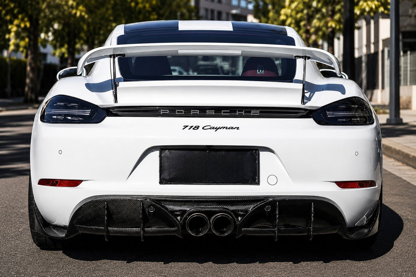 Porsche 718 Cayman/Boxster - Carbon Fiber Rear Diffuser - Exotics Carbon Design
