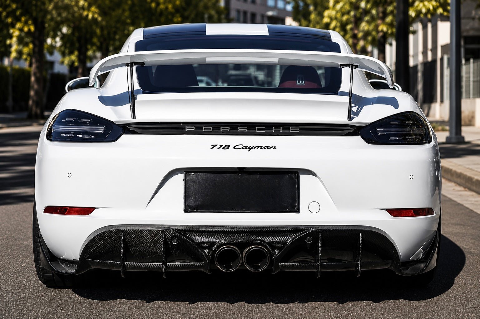 Porsche 718 Cayman/Boxster - Carbon Fiber Rear Diffuser - Exotics Carbon Design