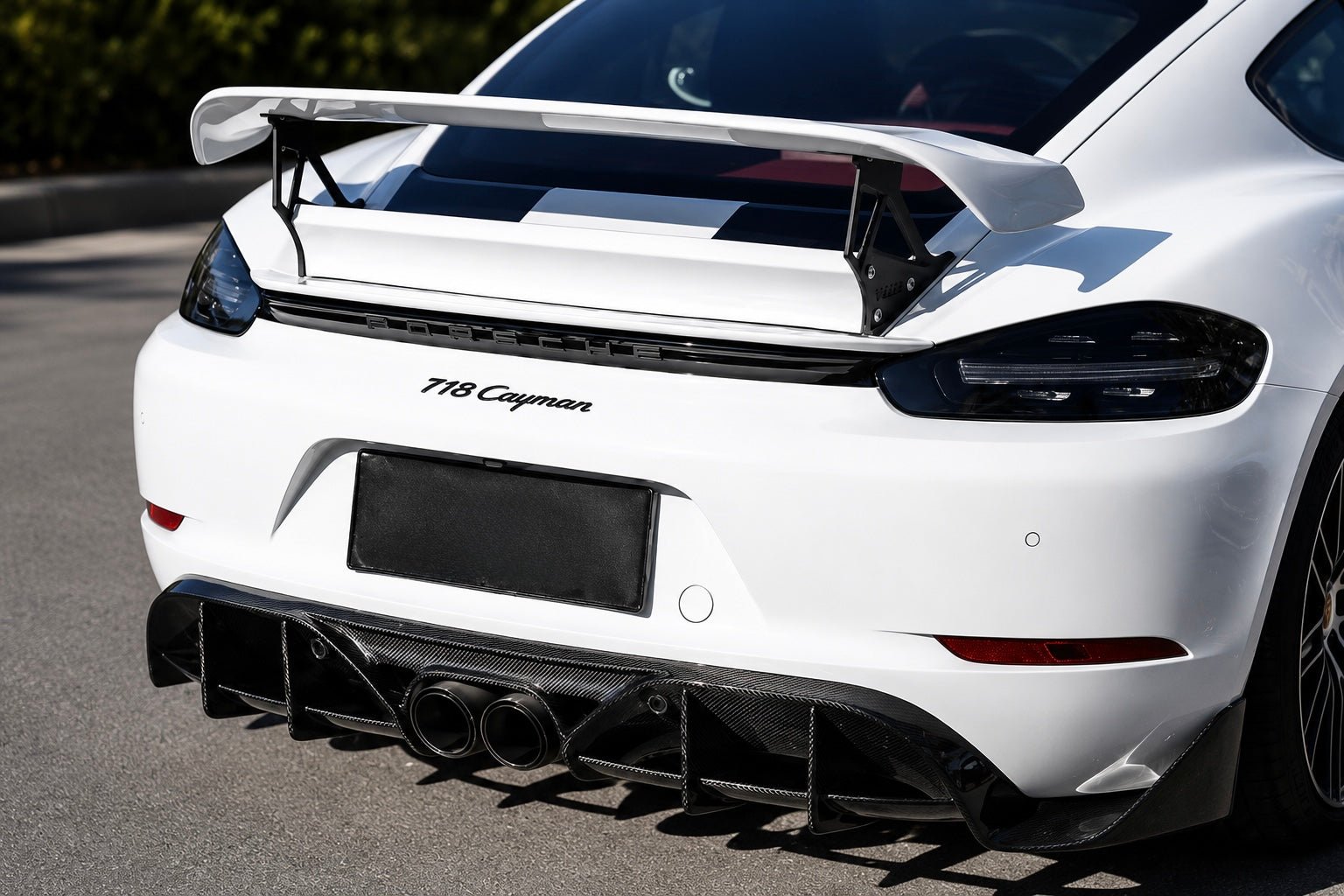Porsche 718 Cayman/Boxster - Carbon Fiber Rear Diffuser - Exotics Carbon Design