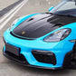 Porsche 718 GT4 Style Carbon Fiber Front Lip - Exotics Carbon Design