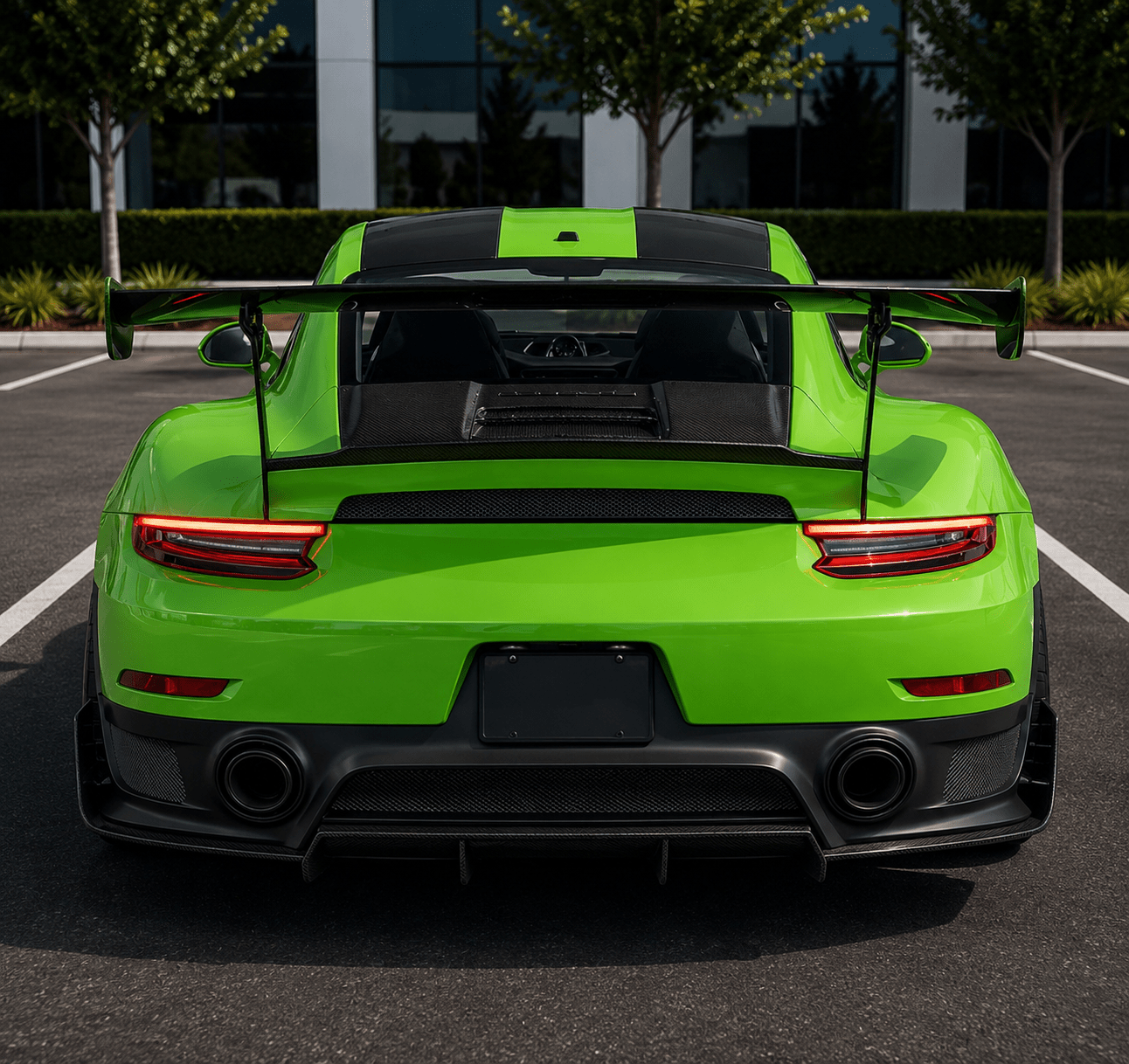 Porsche 911 991 GT2 RS Carbon Fiber Rear Diffuser - Exotics Carbon Design
