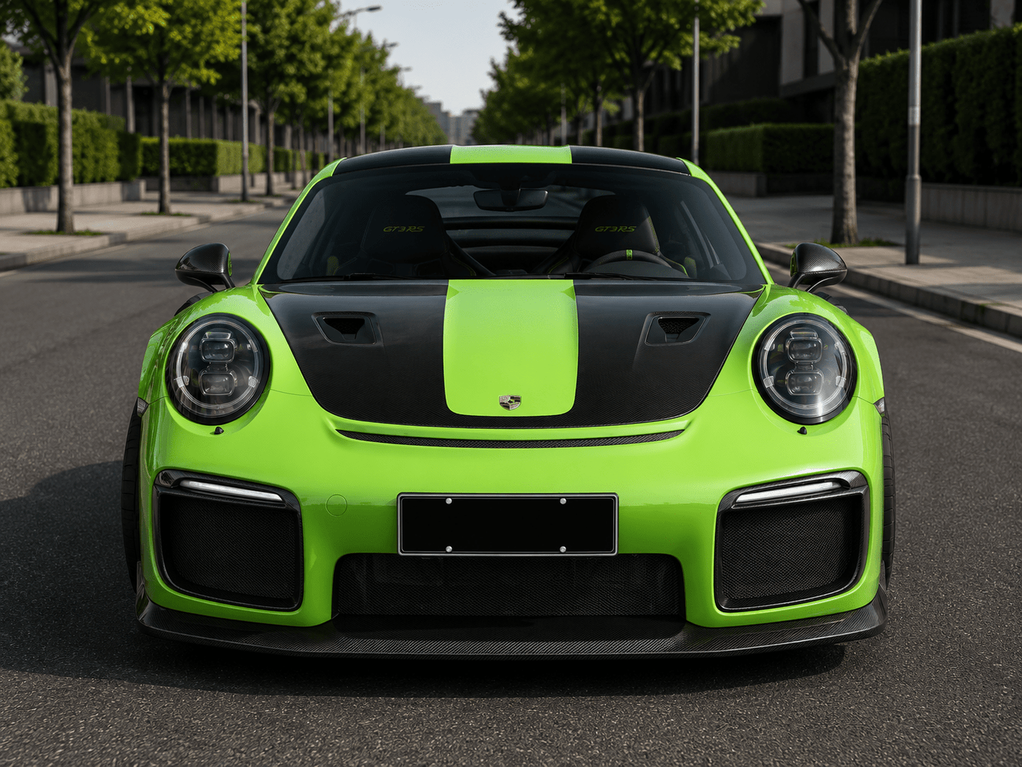 Porsche 911 (991.2) GT2 RS - Carbon Fiber Front Lip - Exotics Carbon Design