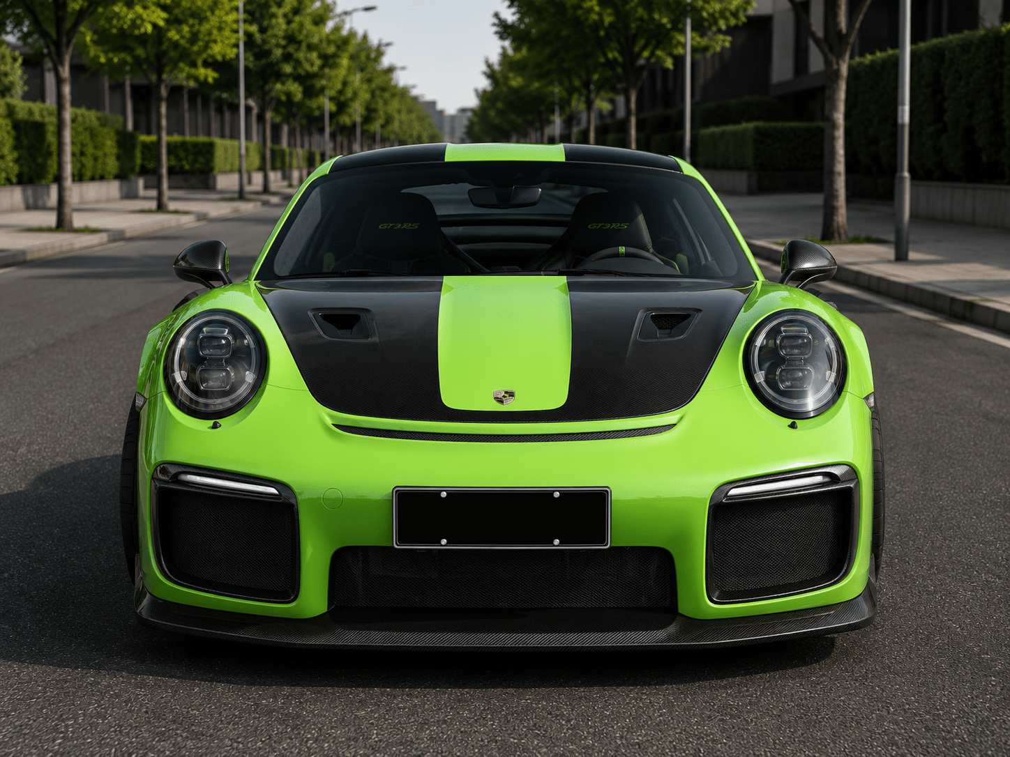 Porsche 911 (991.2) GT2 RS - Carbon Fiber Front Lip - Exotics Carbon Design
