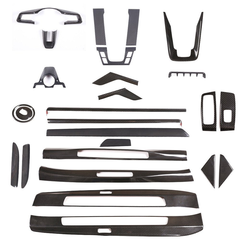 Porsche 911 (992) Carrera 26-Piece Carbon Fiber Interior Trim Kit - Exotics Carbon Design