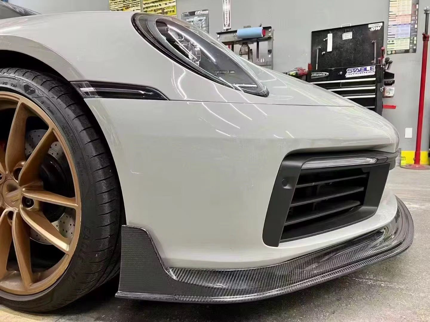 Porsche 911 (992) Carrera Carbon Fiber Front Lip - Exotics Carbon Design