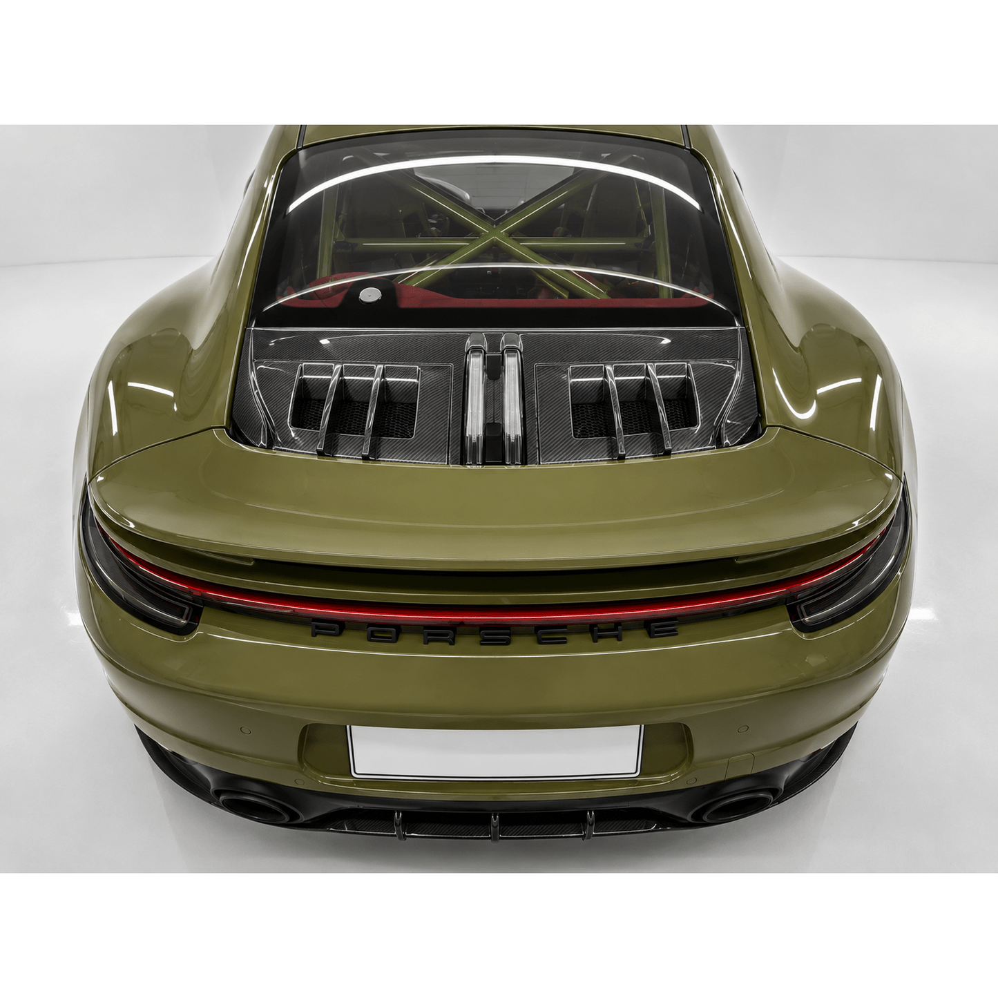 Porsche 911 (992) Carrera Carbon Fiber Rear Engine Lid - Exotics Carbon Design