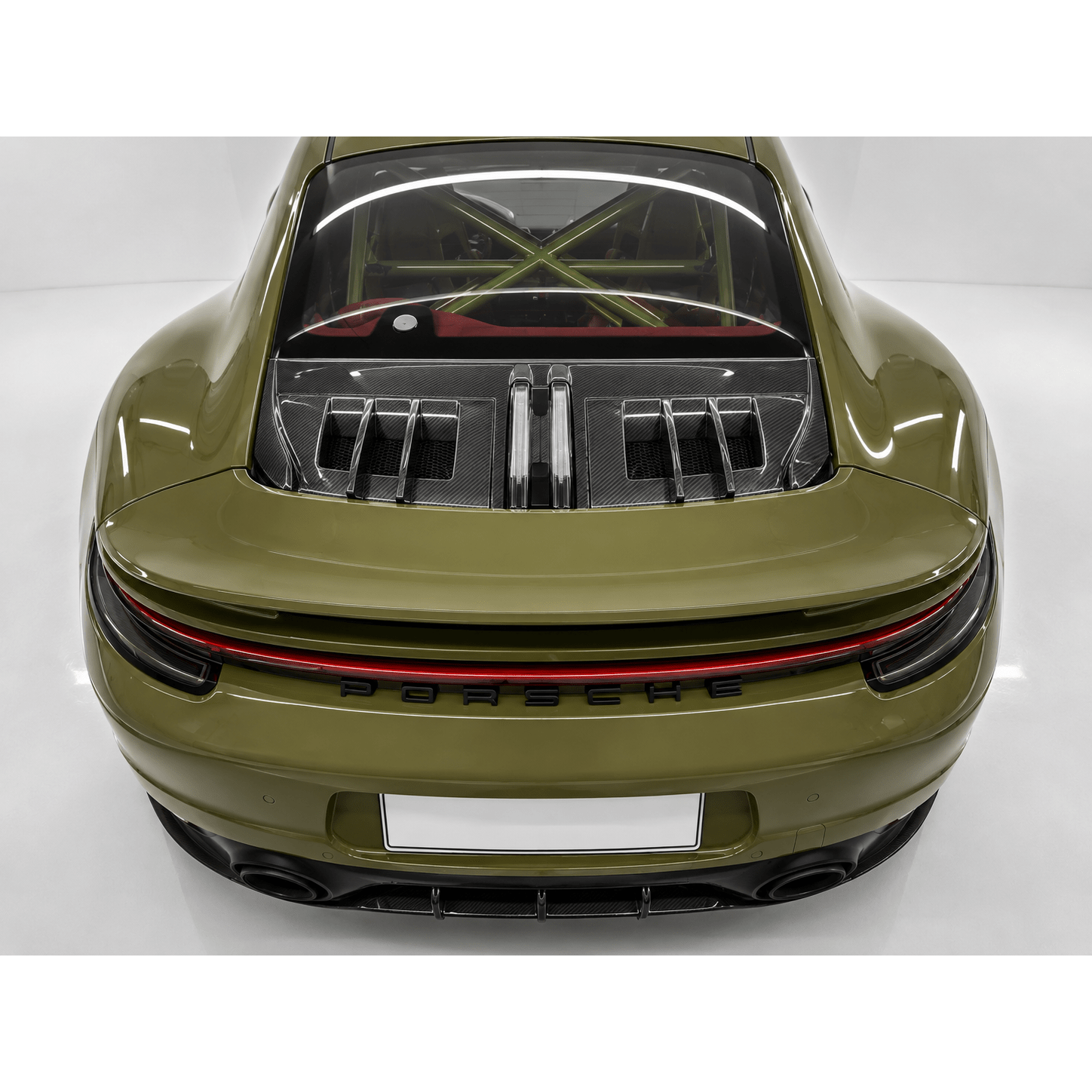 Porsche 911 (992) Carrera Carbon Fiber Rear Engine Lid - Exotics Carbon Design