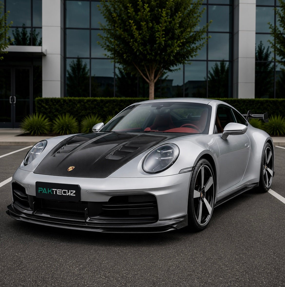 Porsche 911 (992) Carrera / Carrera S / Carrera 4S P.T Style Carbon Fiber Front Hood - Exotics Carbon Design