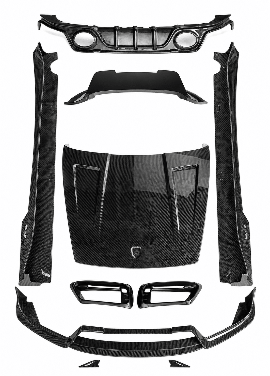Porsche 911 (992) Carrera CMS Style Complete Carbon Fiber Aero Kit - Exotics Carbon Design