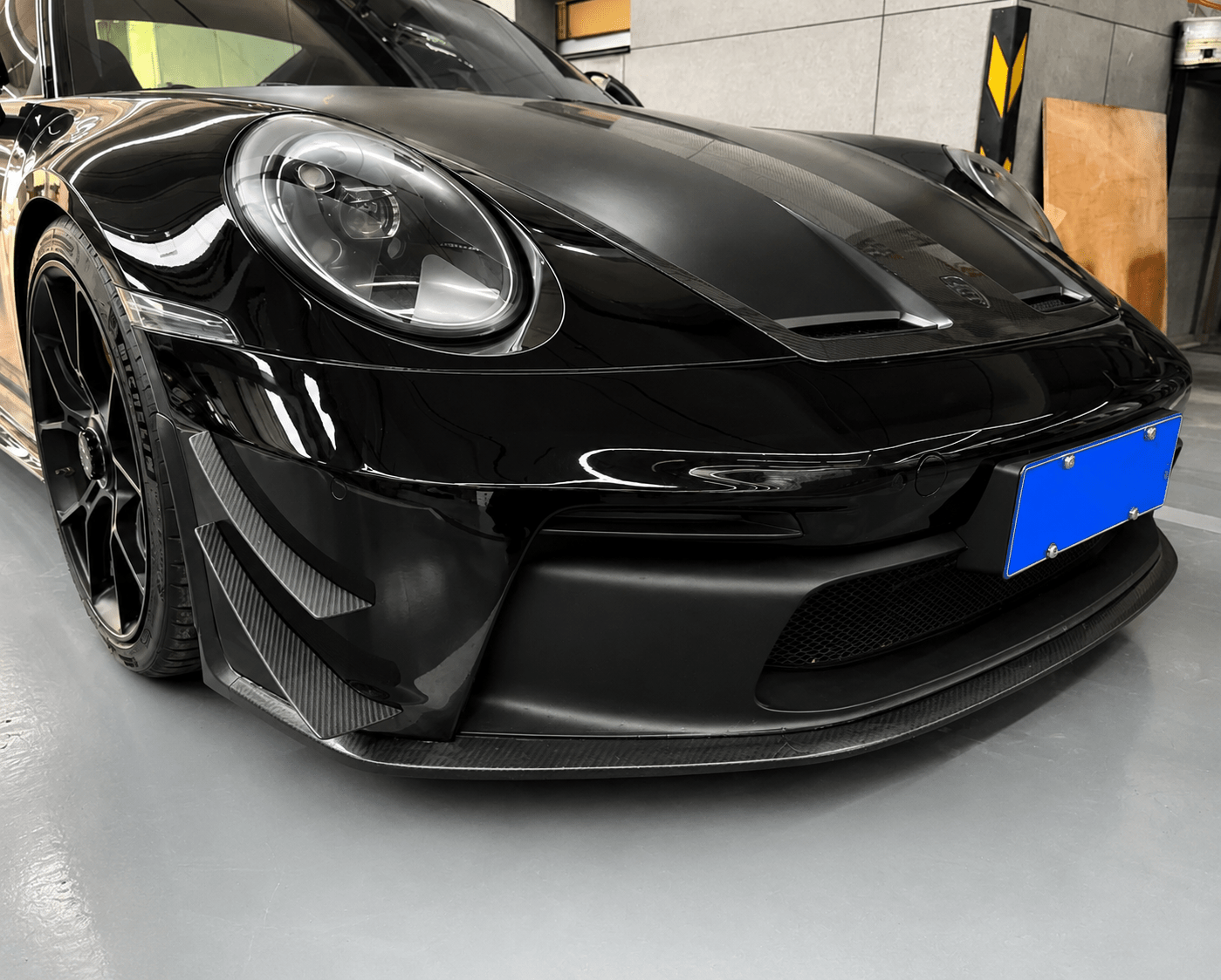 Porsche 911 992 GT3 Carbon Fiber Front Canards - Exotics Carbon Design