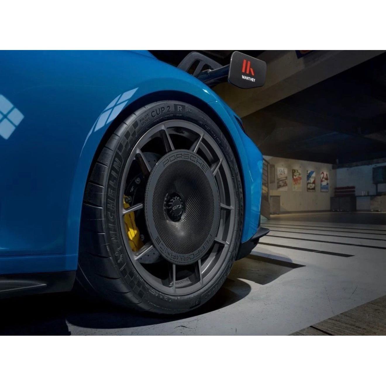 Porsche 911 (992) GT3 Carbon Fiber Wheel Disc Trim - Exotics Carbon Design