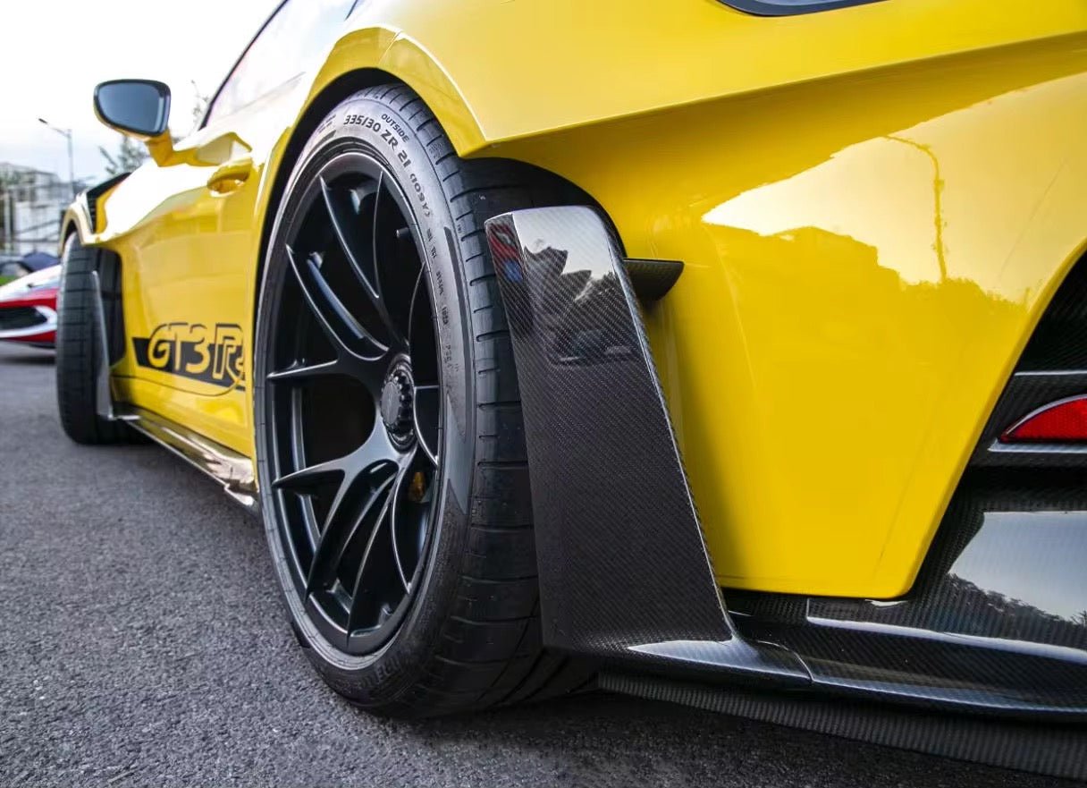 Porsche 911 (992) GT3 RS Carbon Fiber Rear Bumper Canards - Exotics Carbon Design