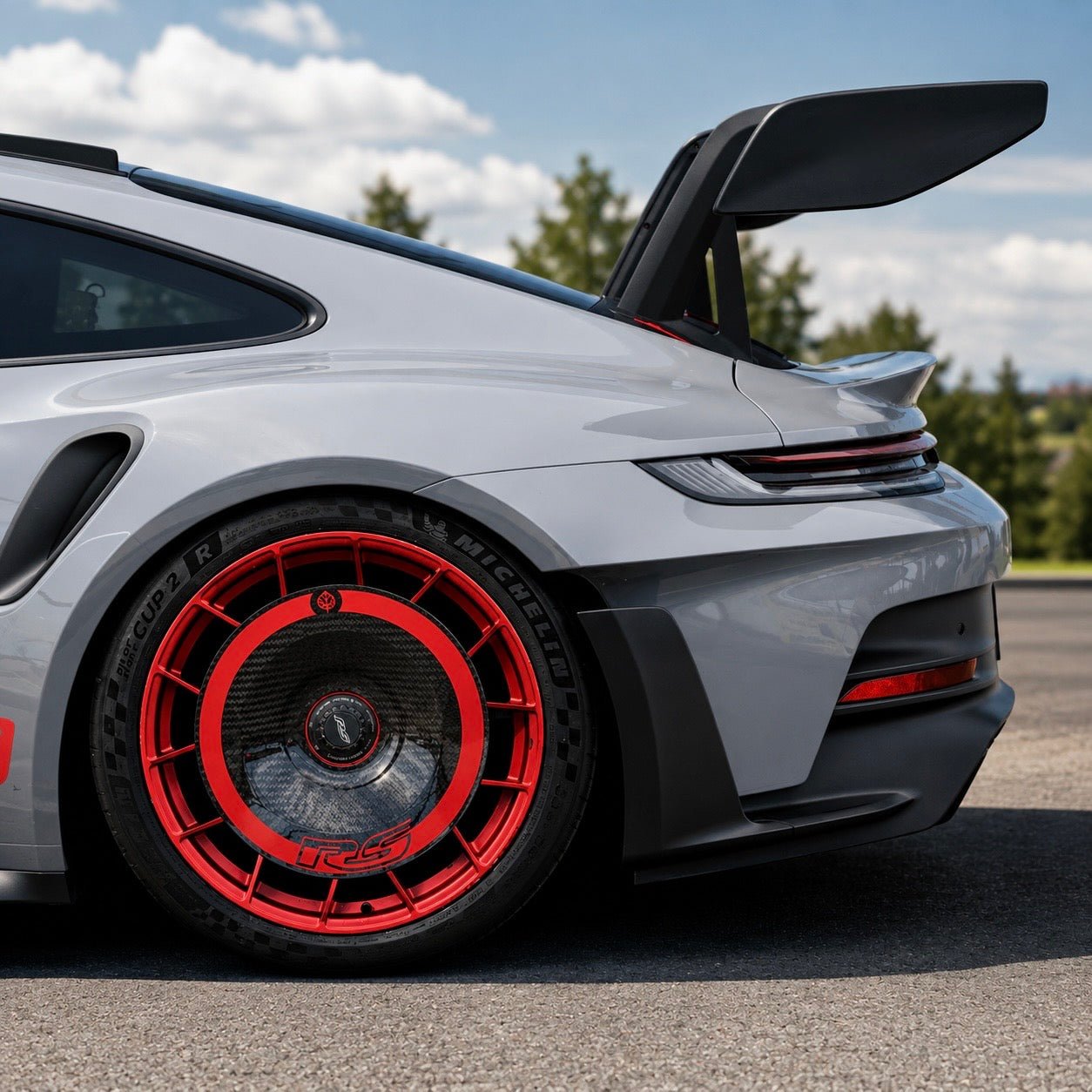 Porsche 911 (992) GT3 RS Carbon Fiber Wheel Disks - Exotics Carbon Design
