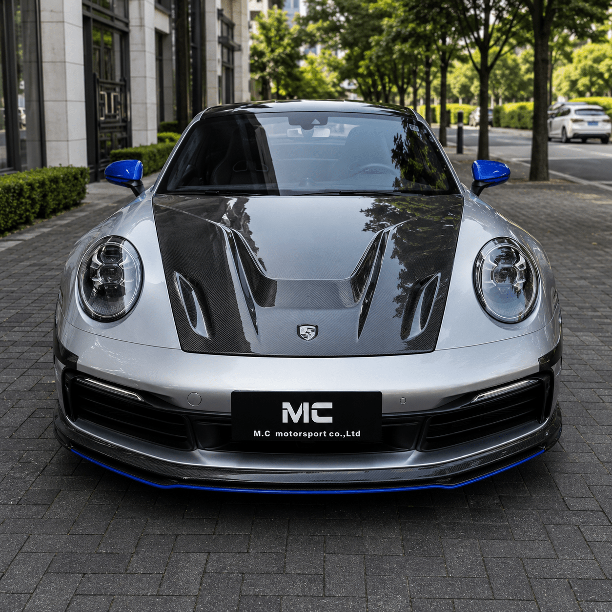Porsche 911 (992) IMP Style Carbon Fiber Front Vented Hood - Exotics Carbon Design